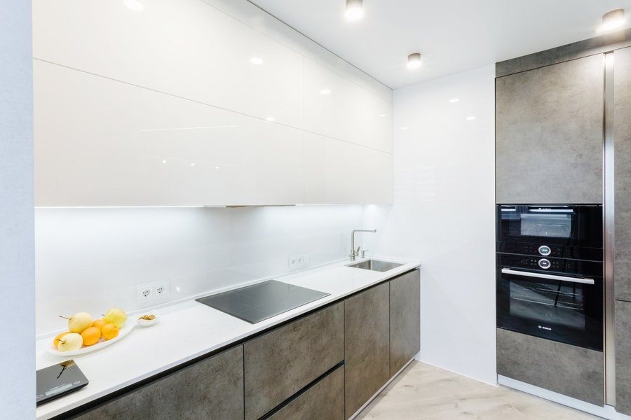 Белый кухонный гарнитур-Кухня из ЛДСП «Модель 416»-фото3