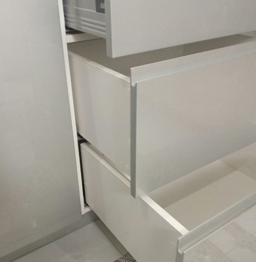 Белый кухонный гарнитур-Кухня МДФ в ПВХ «Модель 657»-фото6